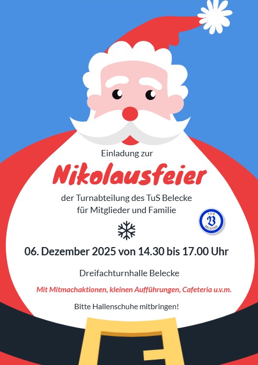 Einladung Nikolausfeier 06.12.2025